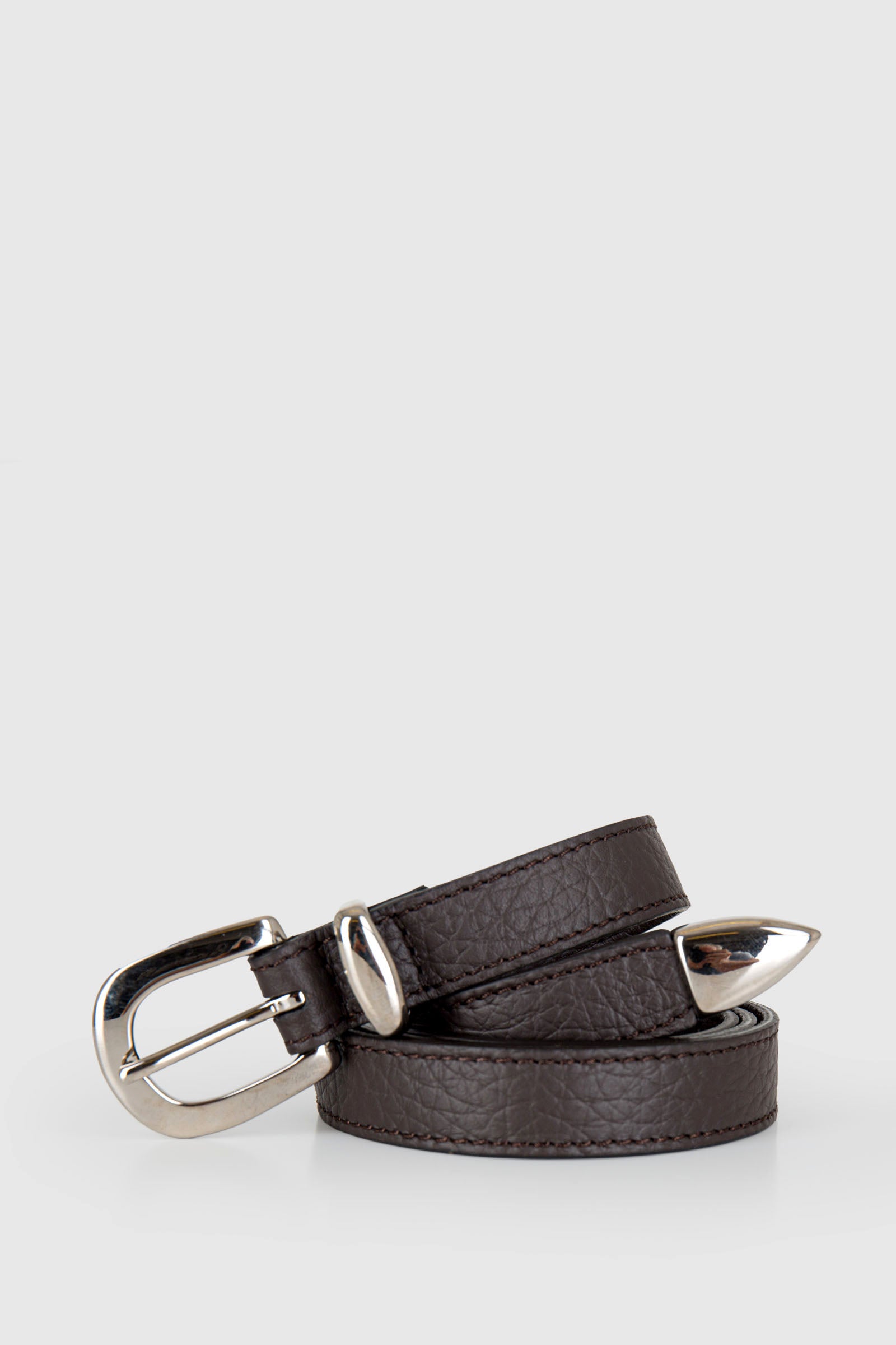 Soft Long Tip Leather Belt - 1