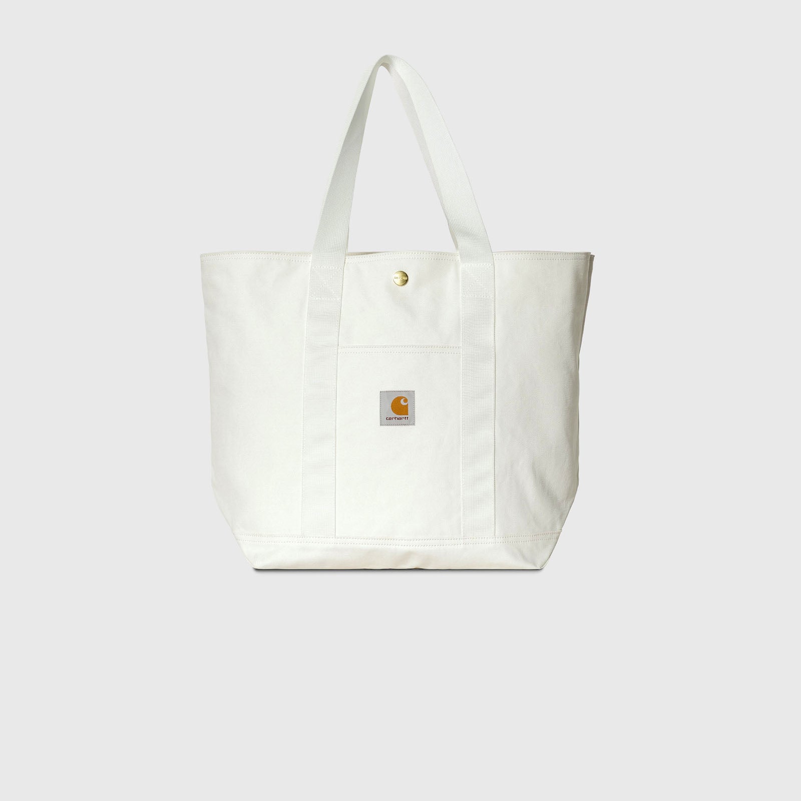 Carhartt WIP Borsa Canvas Tote Cotone Bianco - 4