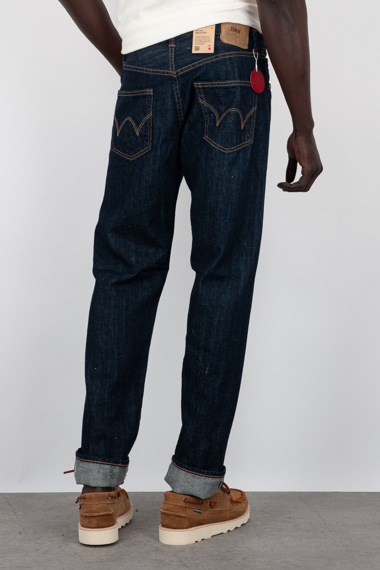 Edwin Jeans Regular Tapered Denim Blu Scuro - 2