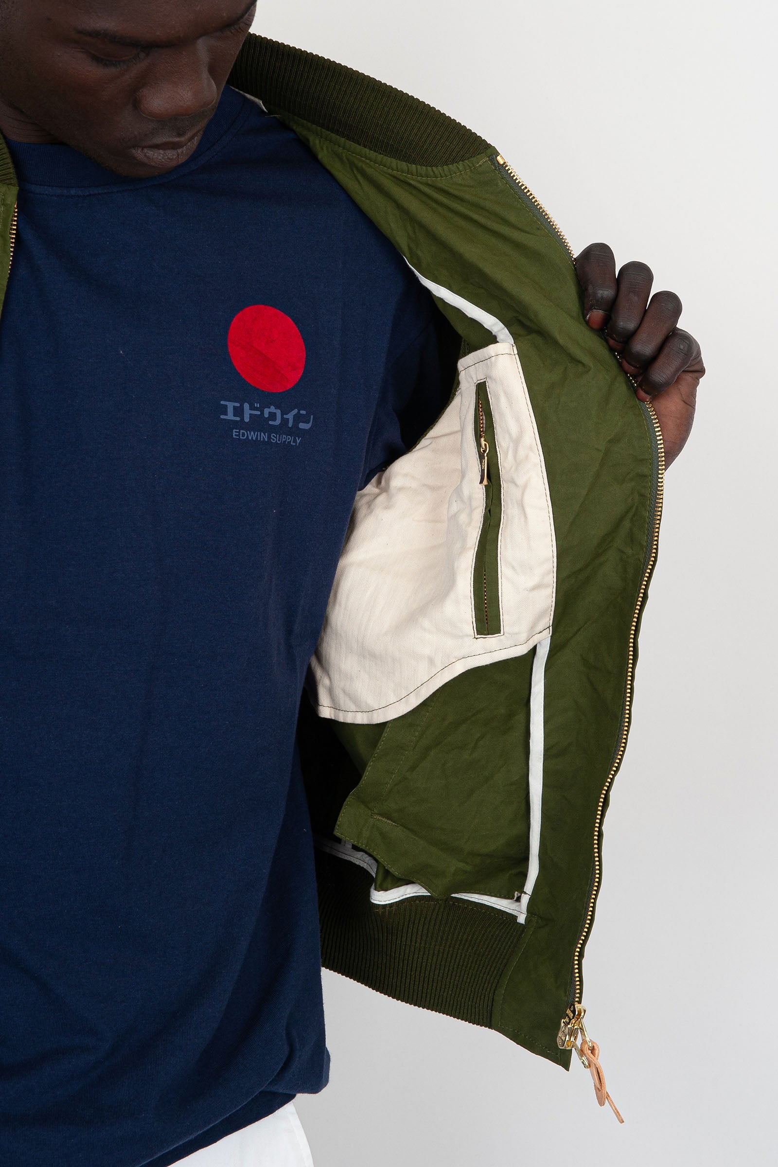 Manifattura Ceccarelli Bomber Coat Cotone Verde Chiaro - 5