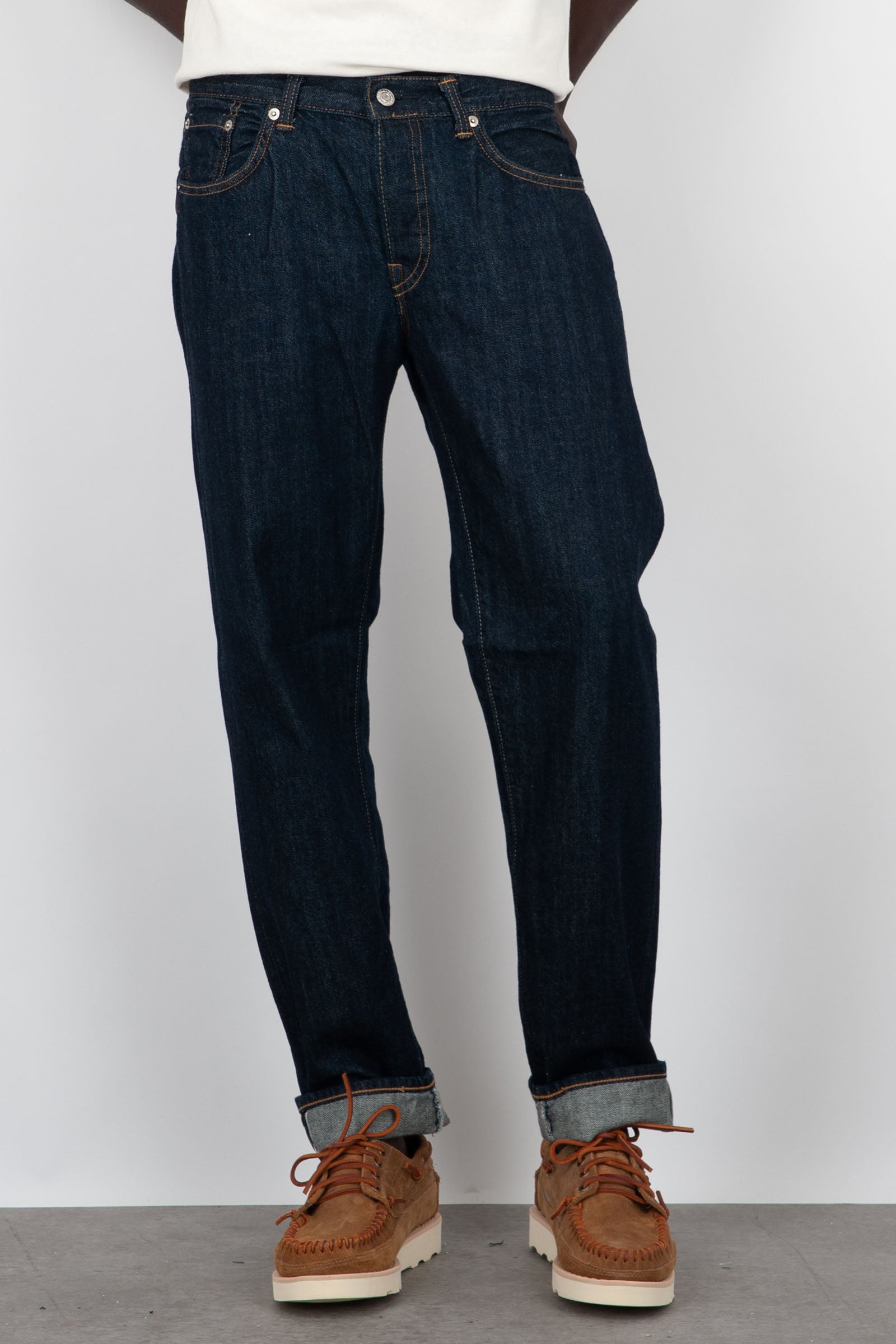 Edwin Jeans Regular Tapered Denim Blu Scuro - 1