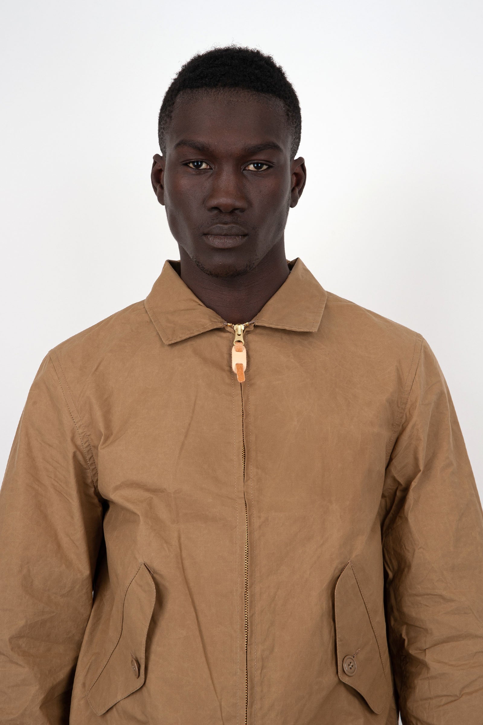 Manifattura Ceccarelli Blazer Coat 6024-QP Dark Tan Cotton Beige - 5