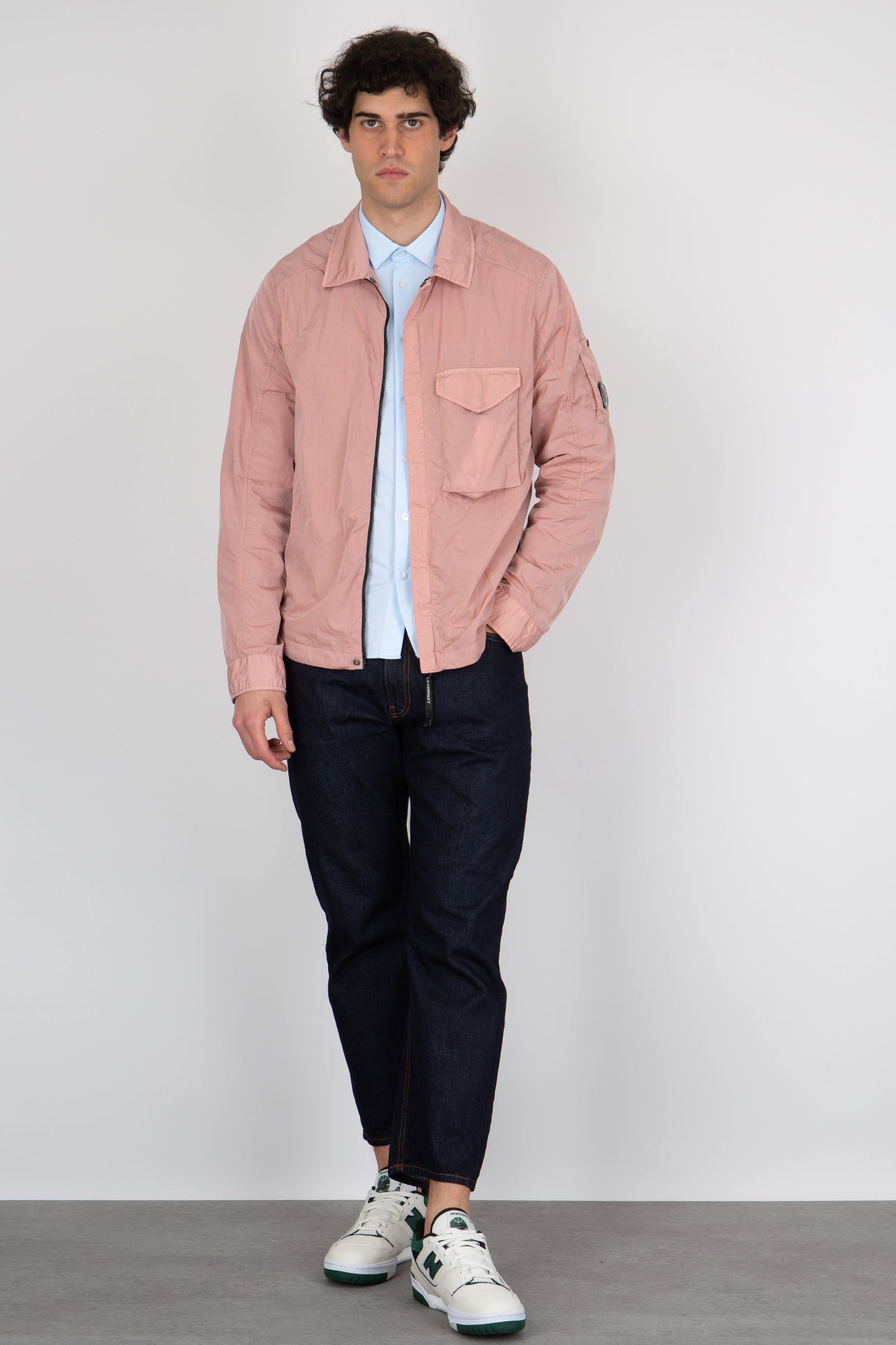 Rrd Camicia Shirt Oxford Jacquard Open Celeste Uomo - 6