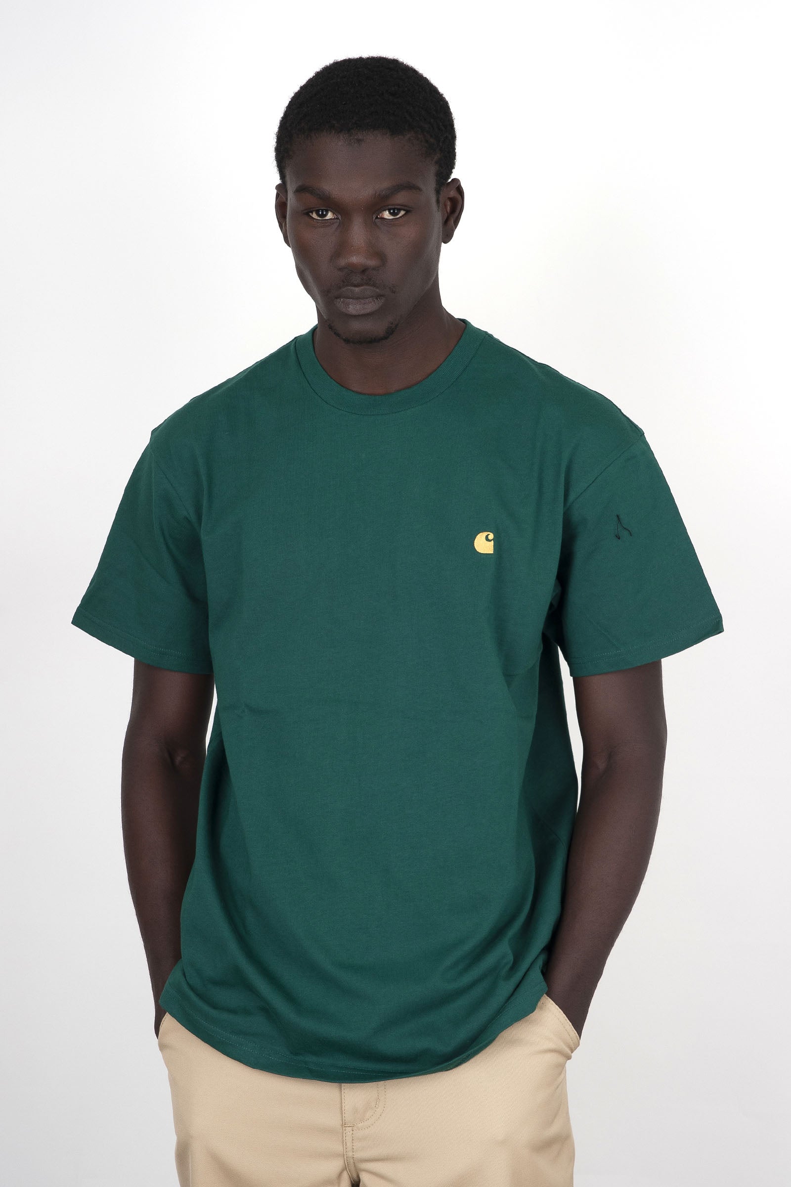 Carhartt Wip T-shirt S/s Chase Verde - 4