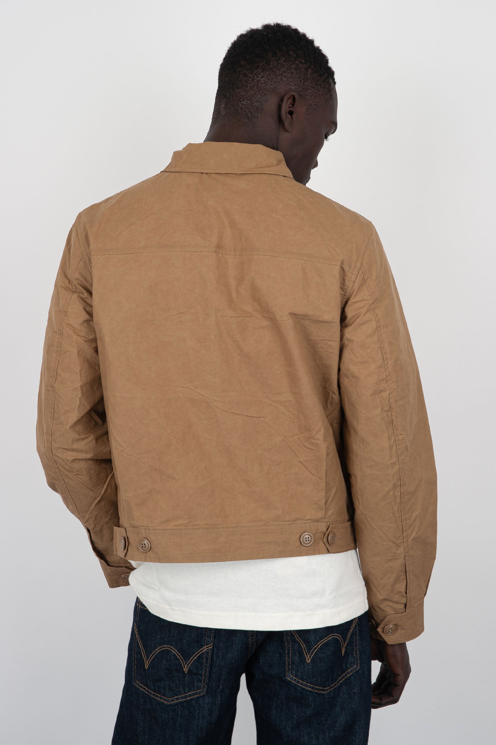 Manifattura Ceccarelli Blazer Coat 6024-QP Dark Tan Cotton Beige - 4