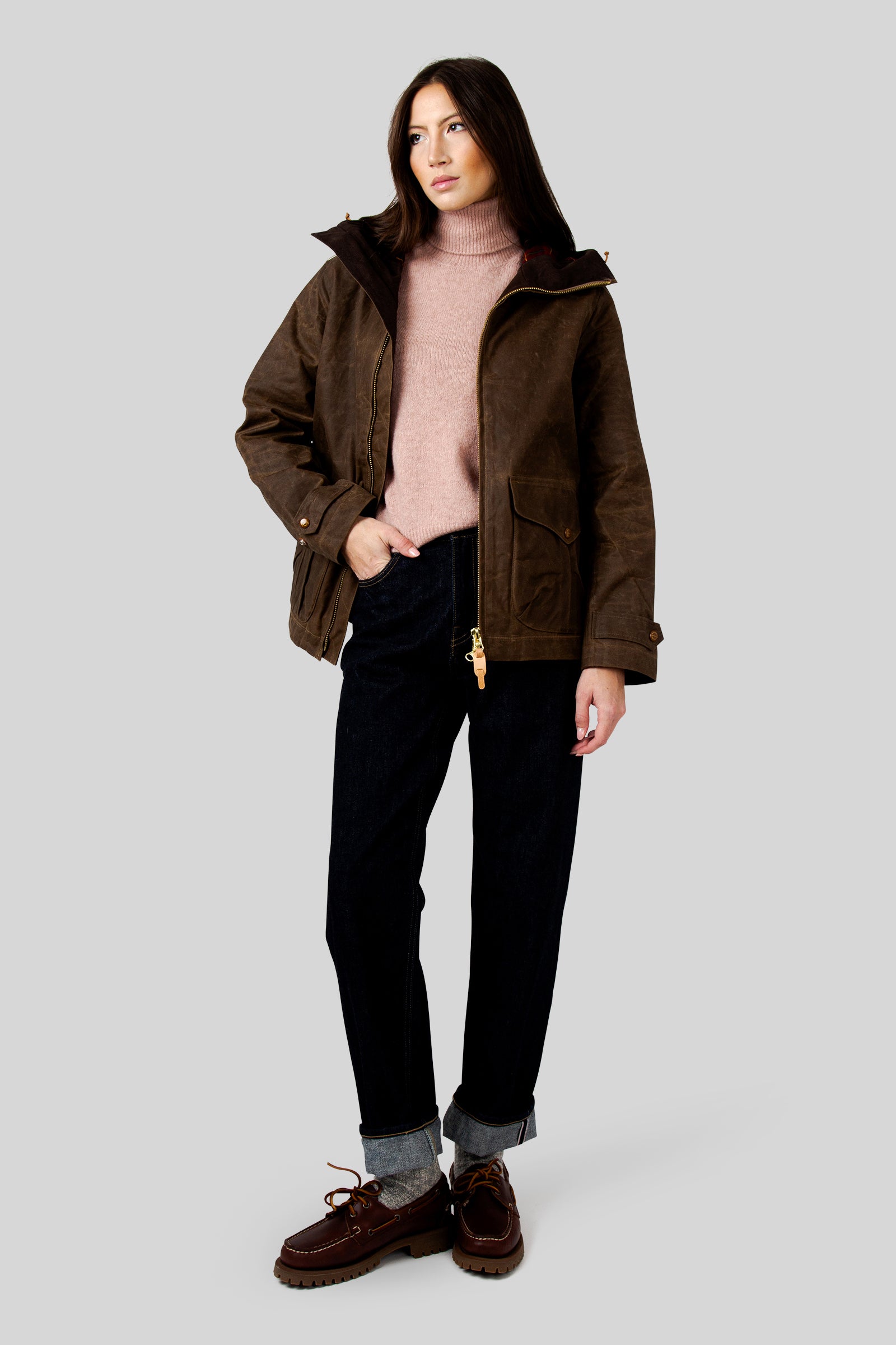 Manifattura Ceccarelli New Woman Blazer Coat With Hood Marrone Donna - 2
