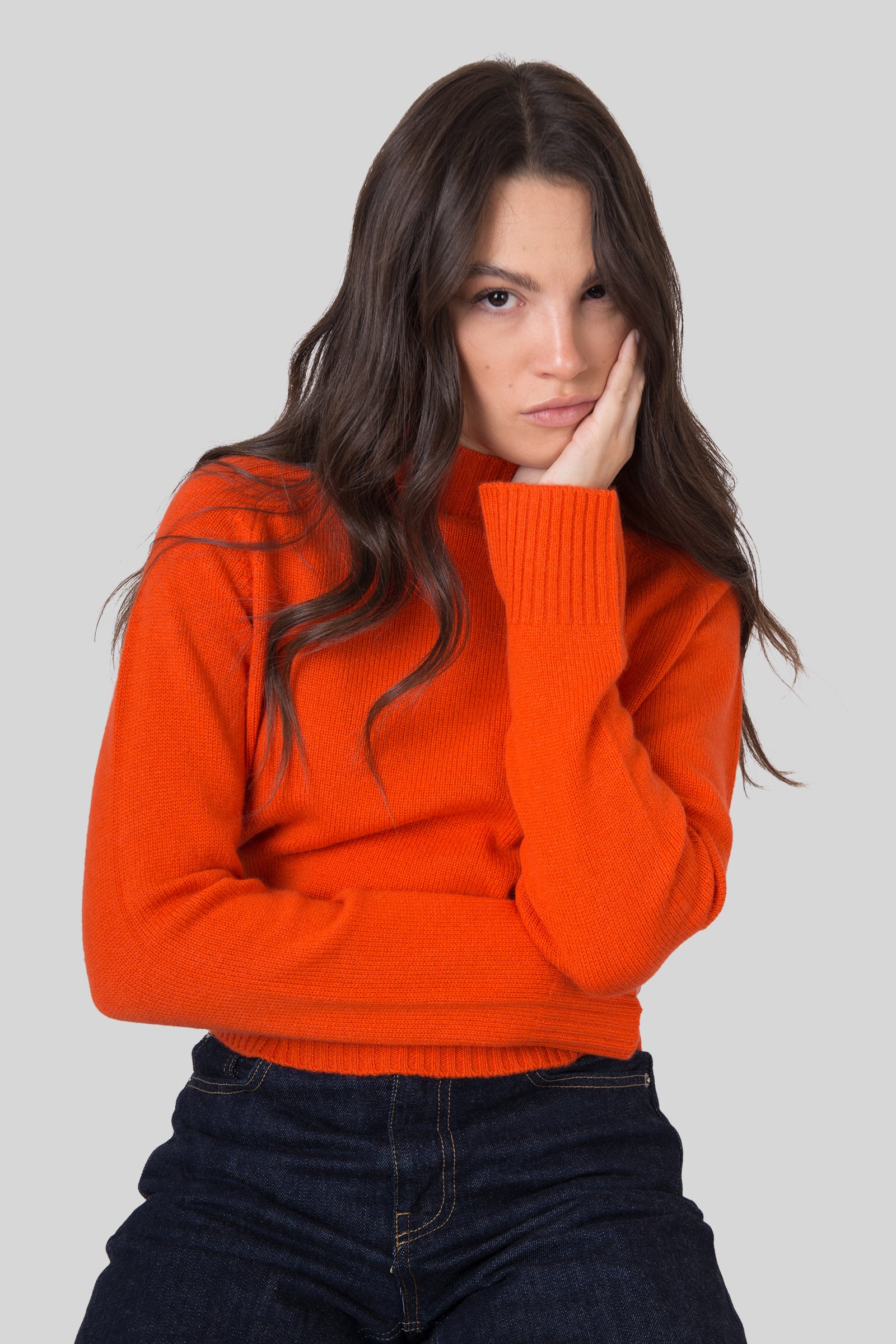 Absolut Cashmere Maglia Rebecca Arancio Donna - 6