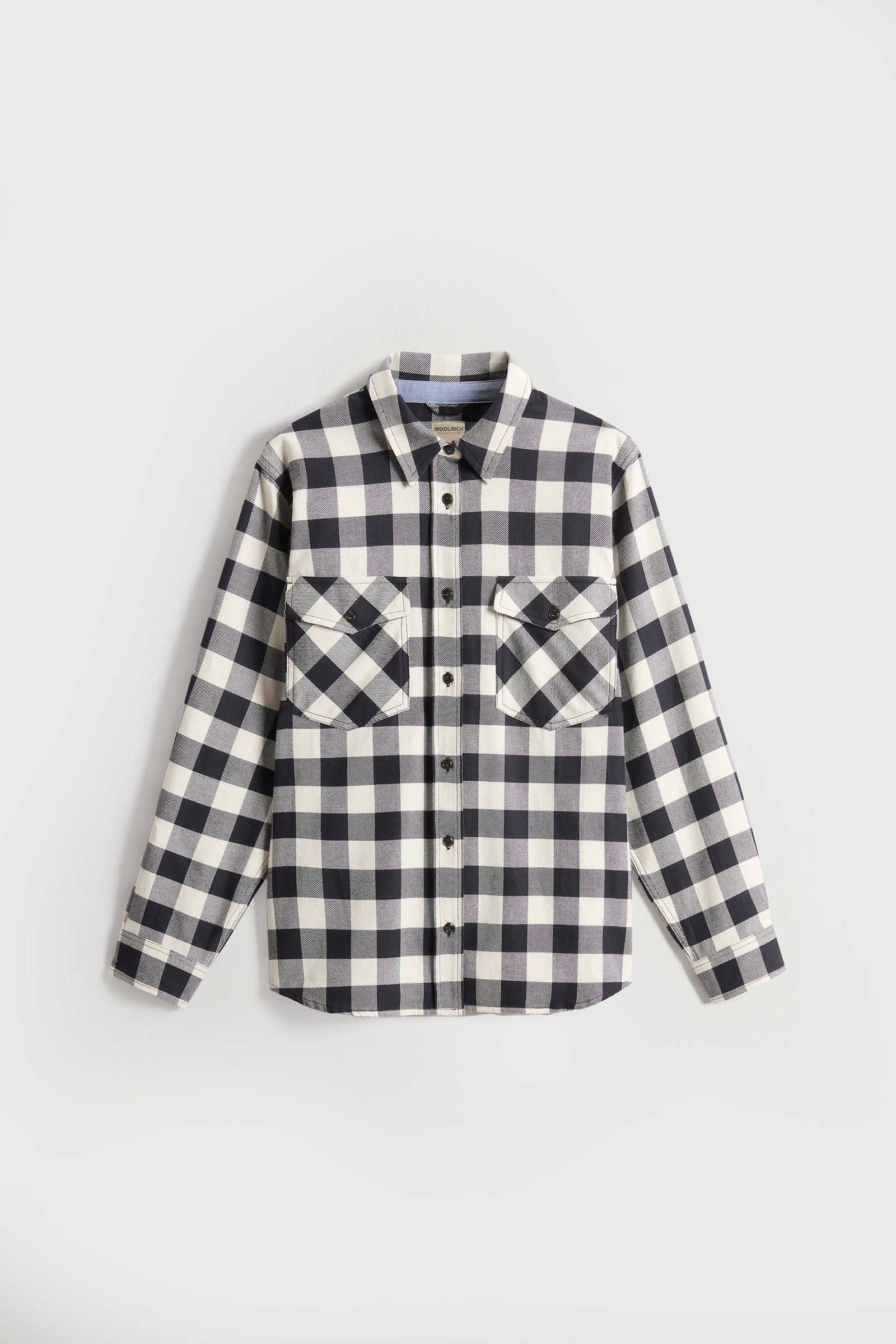 Woolrich Camicia In Flanella Buffalo Check Bianco/nero Donna - 5