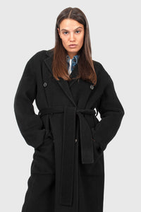 Department Five Cappotto Doppiopetto Deacon Nero Donna department five