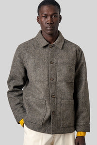Dorr Wool Herringbone Overshirt sebago