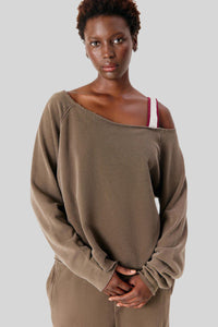 American Vintage Felpa Vibtown Marrone Donna american vintage