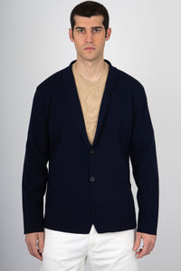 Roberto Collina Knit Jacket RT0901110 Cotton Blue roberto collina