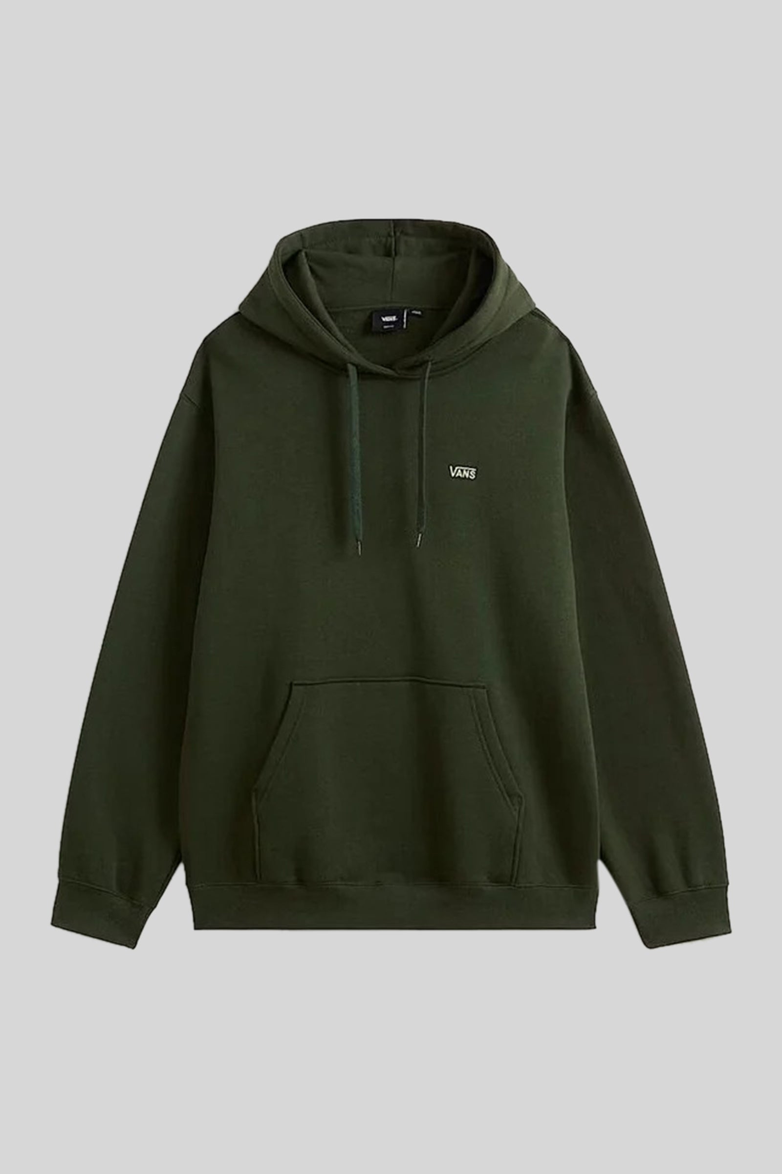 Vans "off The Wall" Felpa Cappuccio Left Chest Ii Verde Militare Uomo - 5