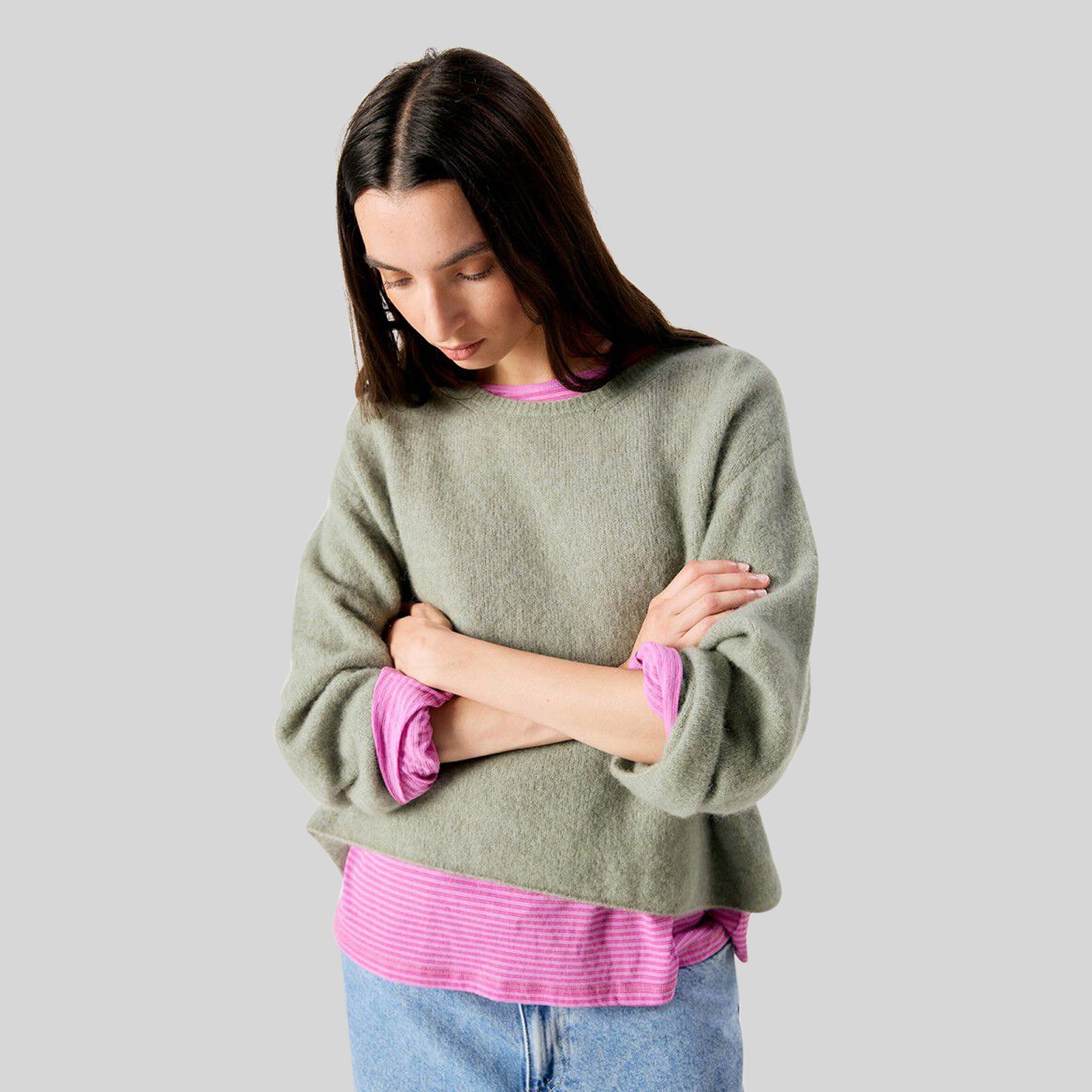 American Vintage Maglia Vitow Khaki Donna - 5