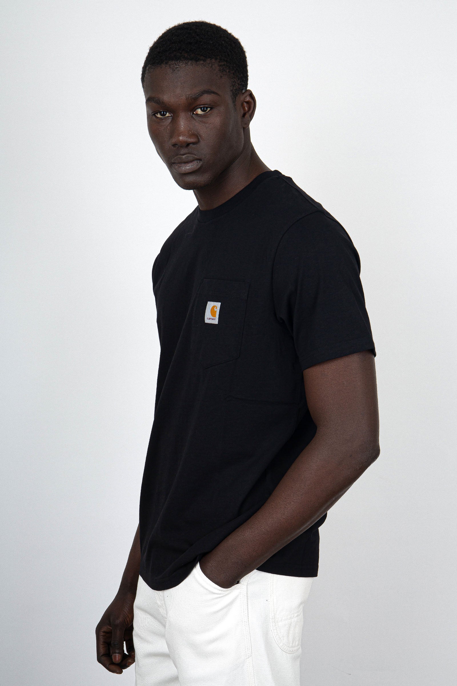 Carhartt Wip Short Sleeve Pocket T-shirt Nero Uomo - 3