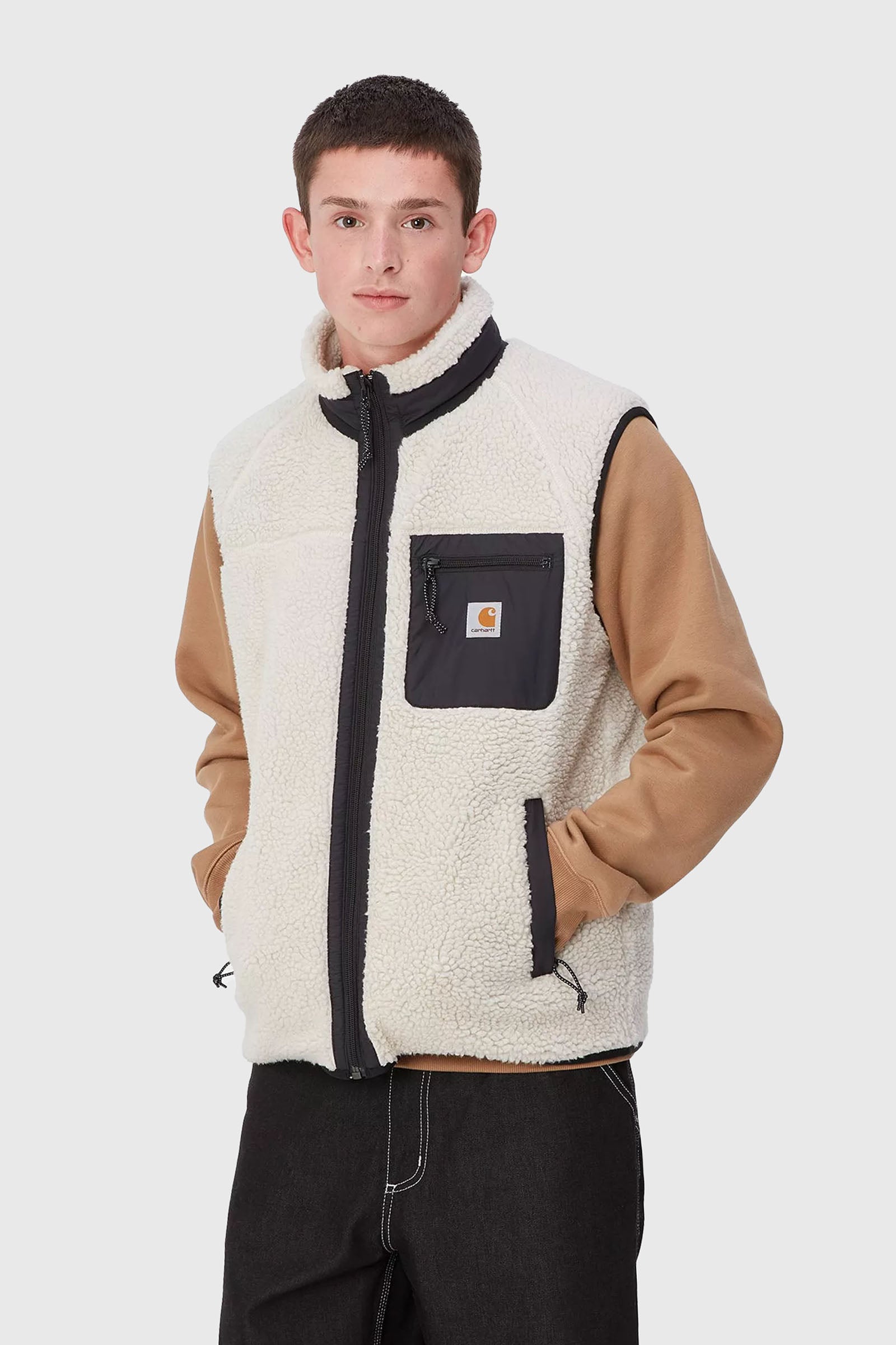 Carhartt Wip Prentis Vest Liner Bianco/nero Uomo - 1