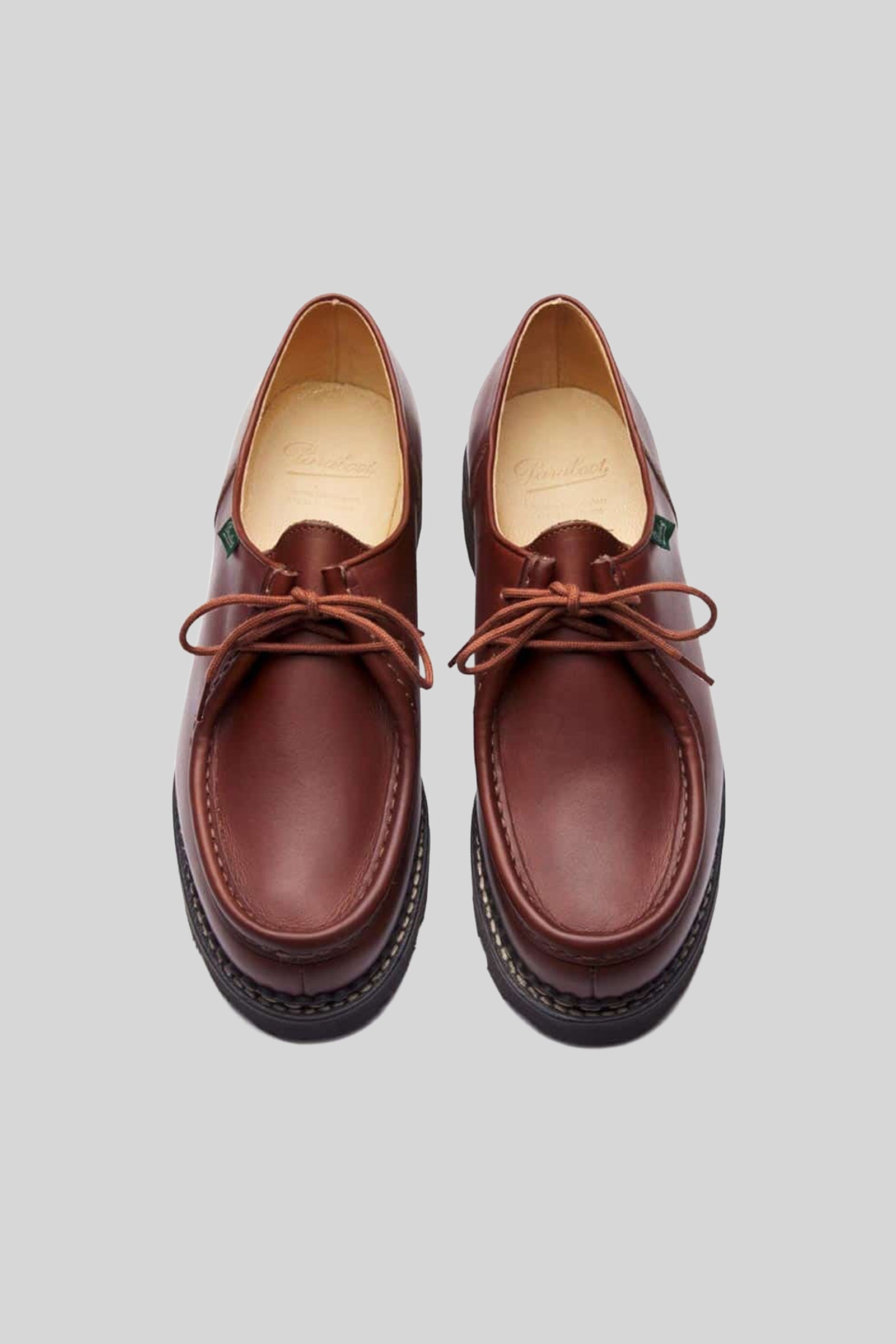 Derby Shoe Michael Lisse Marron - 4
