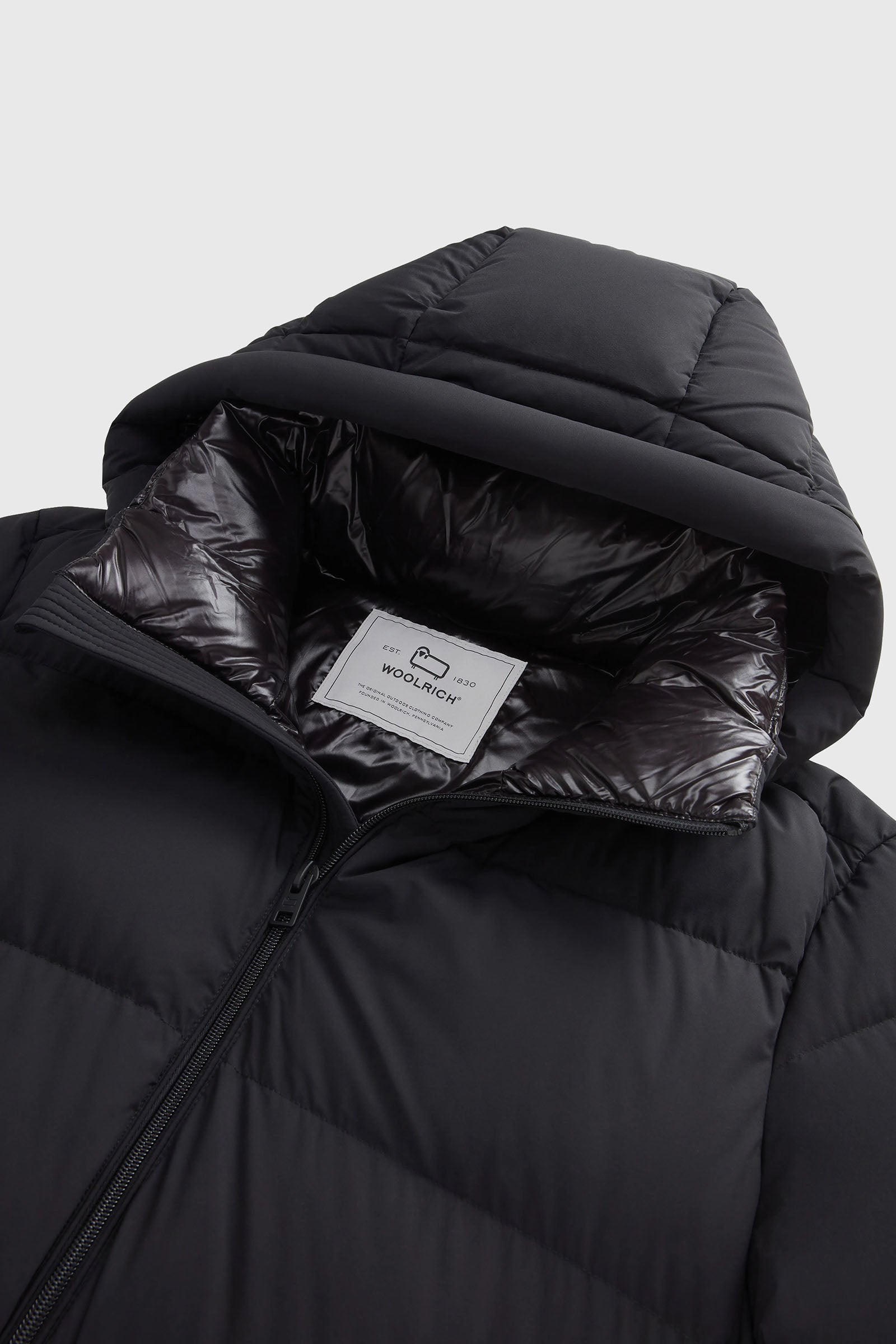 Woolrich Piumino Sierra Supreme In Nylon Elasticizzato Nero Uomo - 6