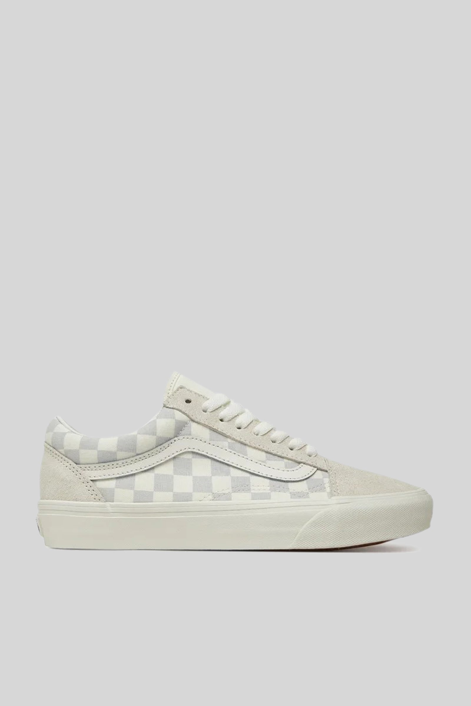 Vans "off The Wall" Sneaker Old Skool Checkboard Grigio Chiaro Unisex - 1