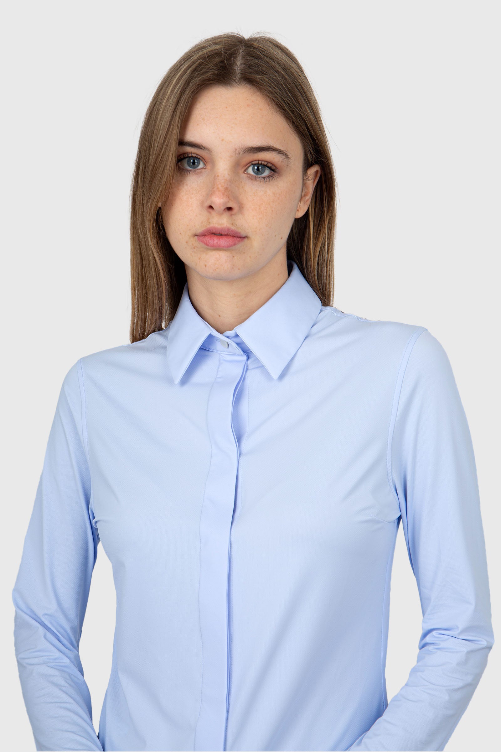 RRD Oxford Plain Shirt Synthetic Sky Blue - 1