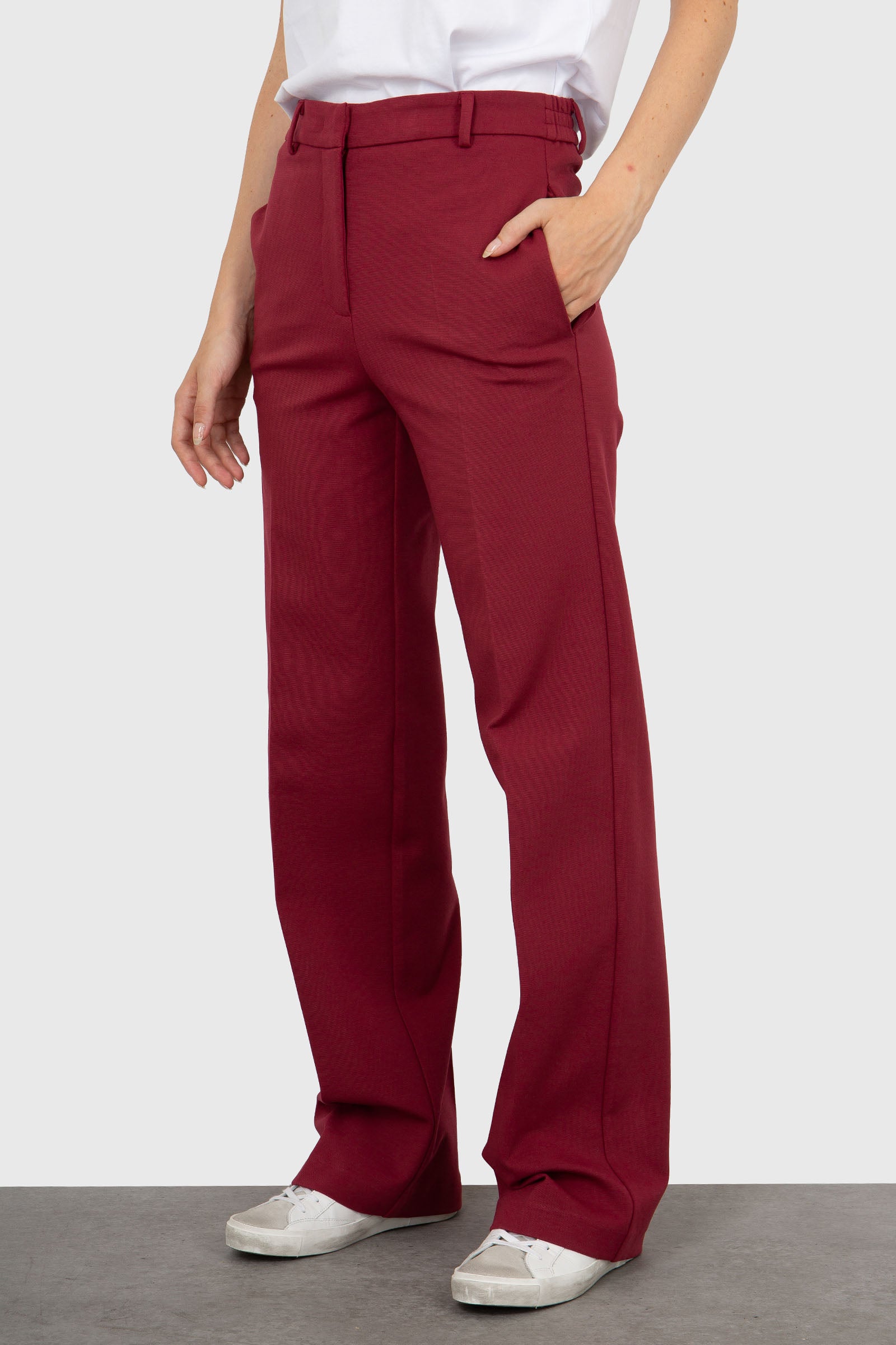 Grifoni Pantalone Bordeaux Donna - 3