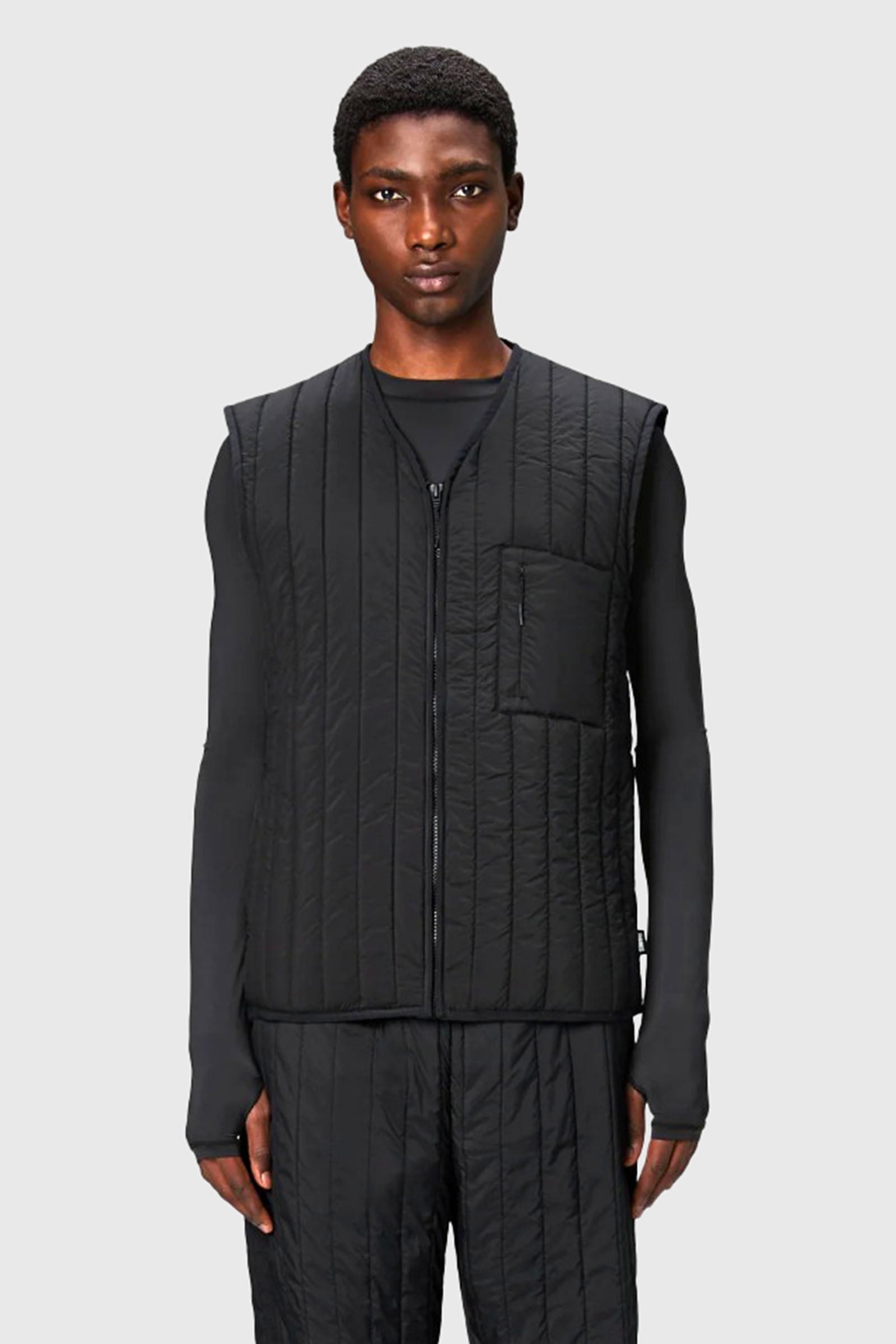 Rains Gilet Banja Liner Nero Uomo - 1