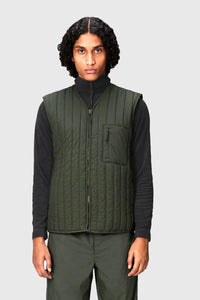 Rains Gilet Banja Liner Verde Donna rains