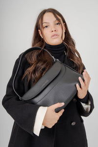 Orciani Borsa A Spalla Nana In Pelle Soft Nero Donna orciani