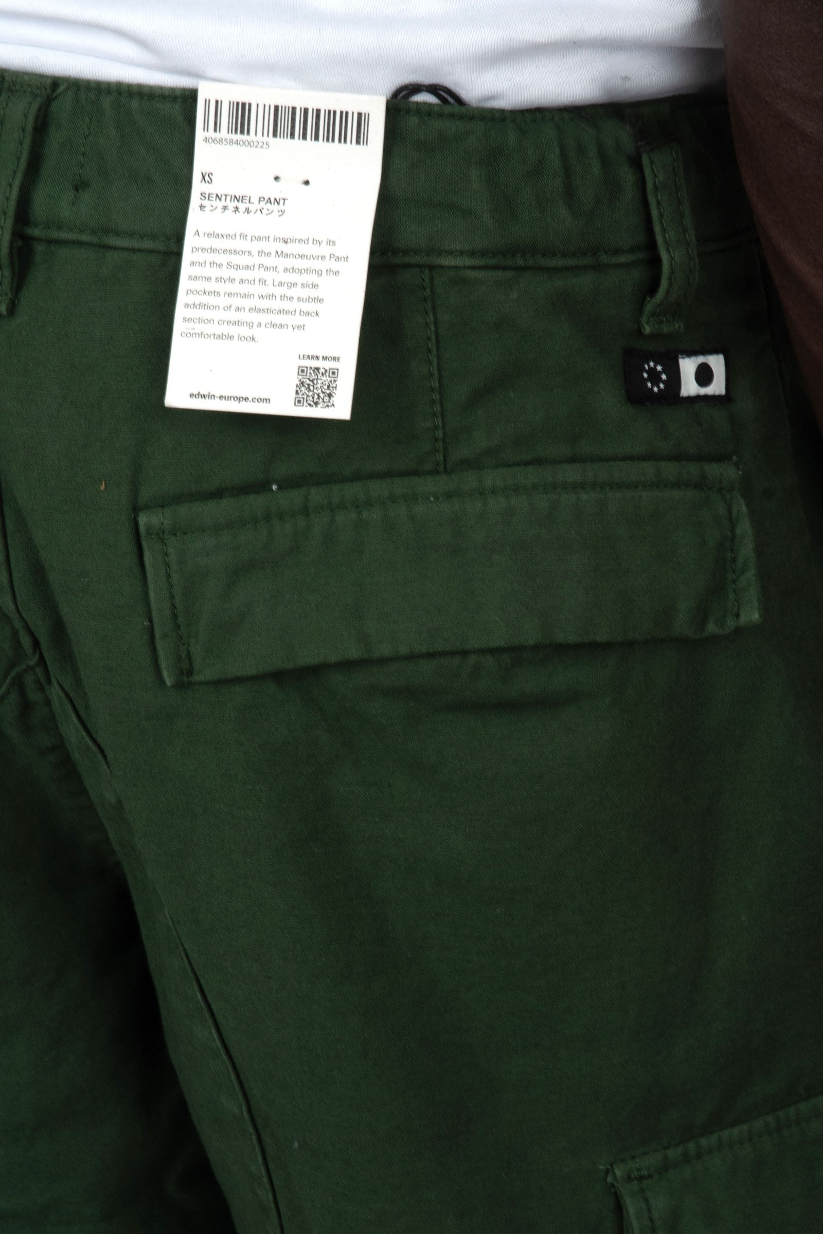 Edwin Pantalone Cargo Sentinel Verde Uomo - 6