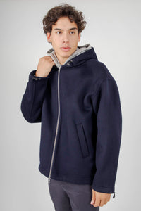 Department Five Giubbotto In Lana Park Blu Navy Uomo department five