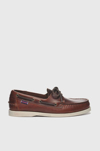 Sebago Docksides Portland Waxed Marrone Uomo sebago