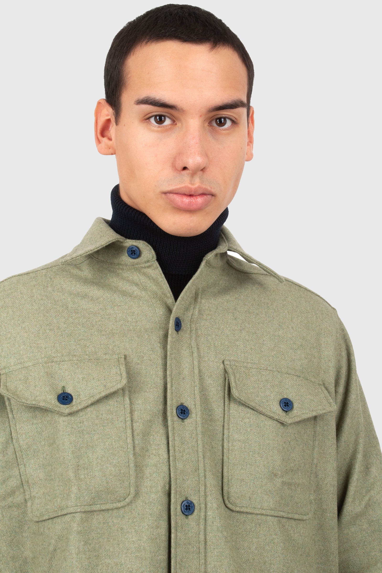 Fortela Overshirt Cpo Verde Chiaro Uomo - 6