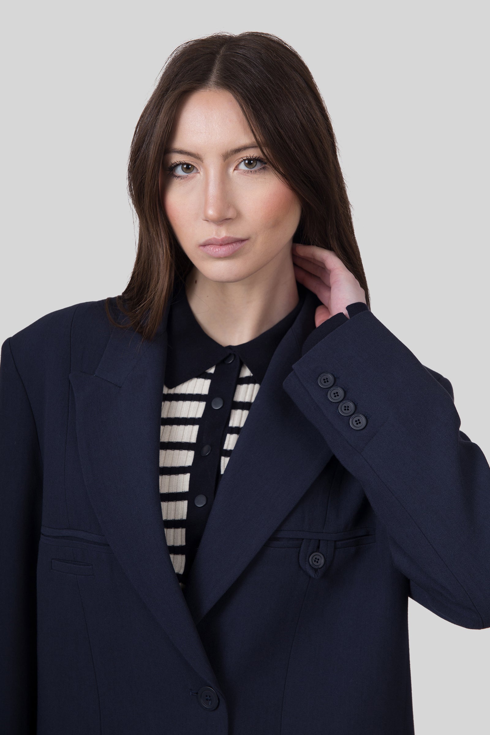 Semicouture Giacca Soledad Blu Donna - 7