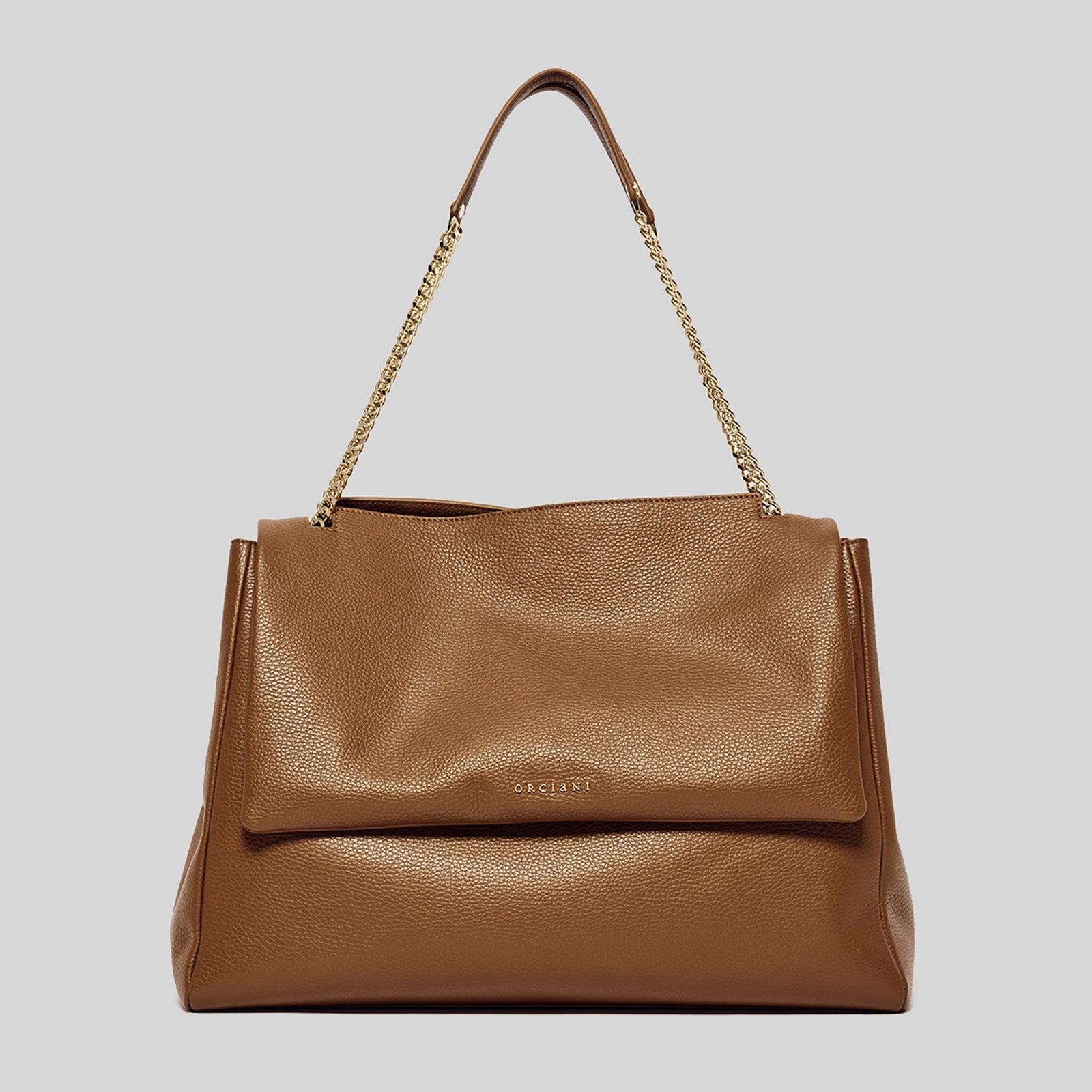 Orciani Borsa Sveva Xl In Pelle Martellata Sense Cuoio Donna - 5