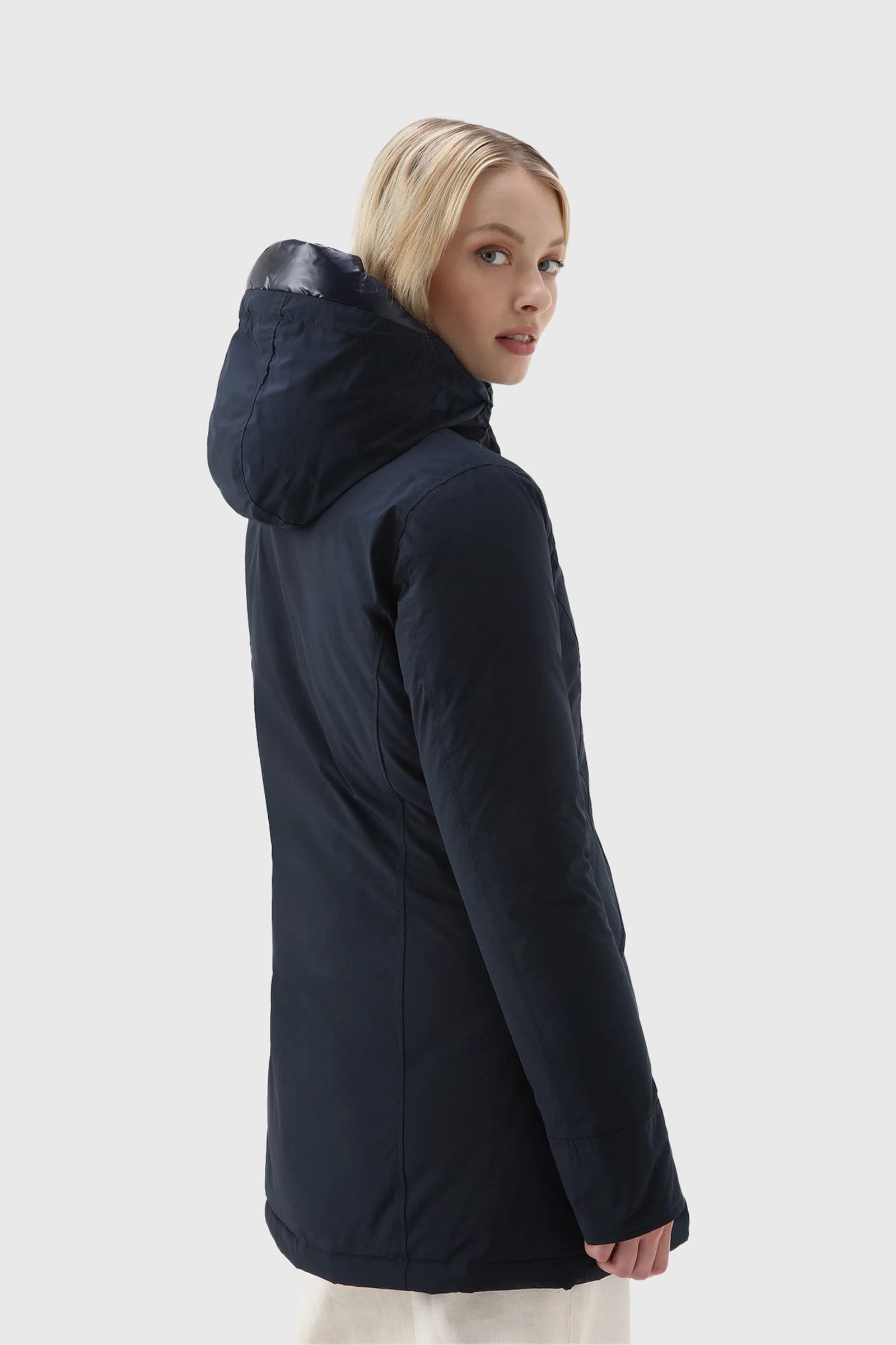 Woolrich Arctic Parka Luxury In Urban Touch Blu Donna - 3