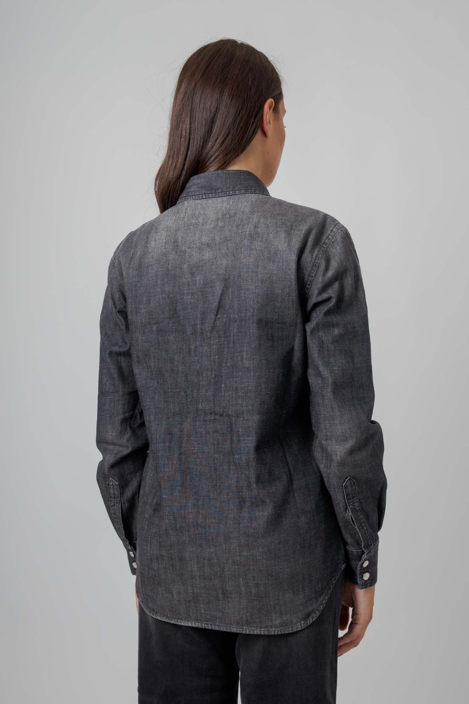 Department Five Camicia Denim Texana Mulberry Nero Donna - 3