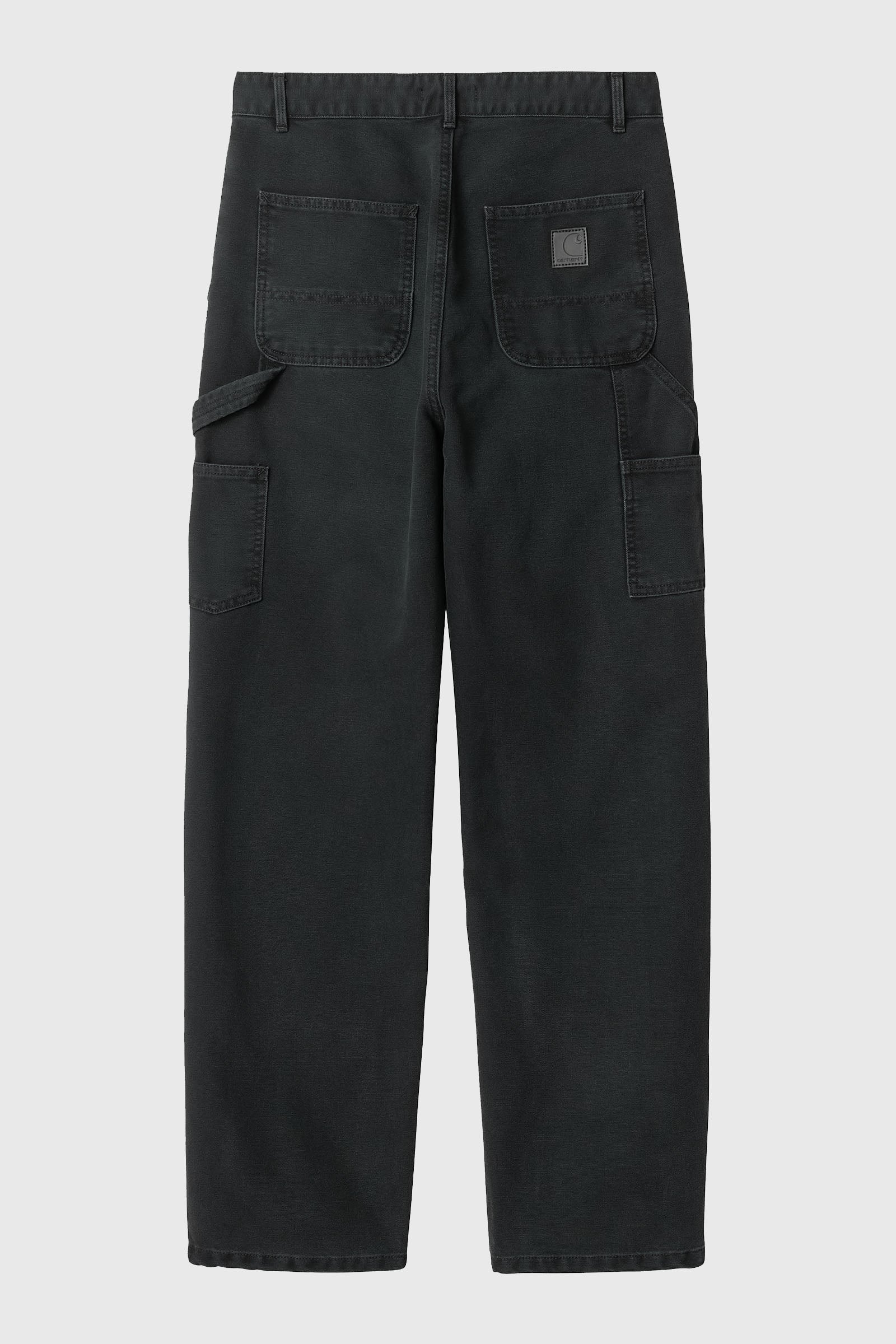 Carhartt Wip W' Pierce Pant Straight 'dearborn' Canvas Nero Donna - 2