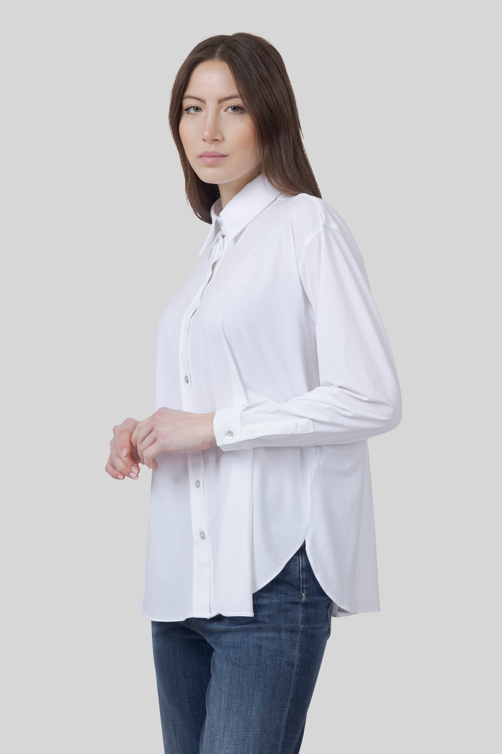 Rrd Camicia Oxford Boyfriend Wom Bianco Donna - 2