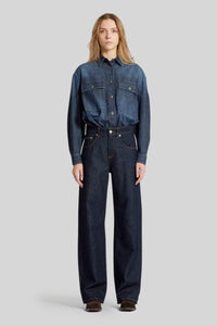 Department Five Jeans Pop Wide Leg Blu Scuro Donna department five
