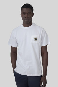 The North Face T-shirt Mountain Logo Relaxed Bianco Uomo the north face