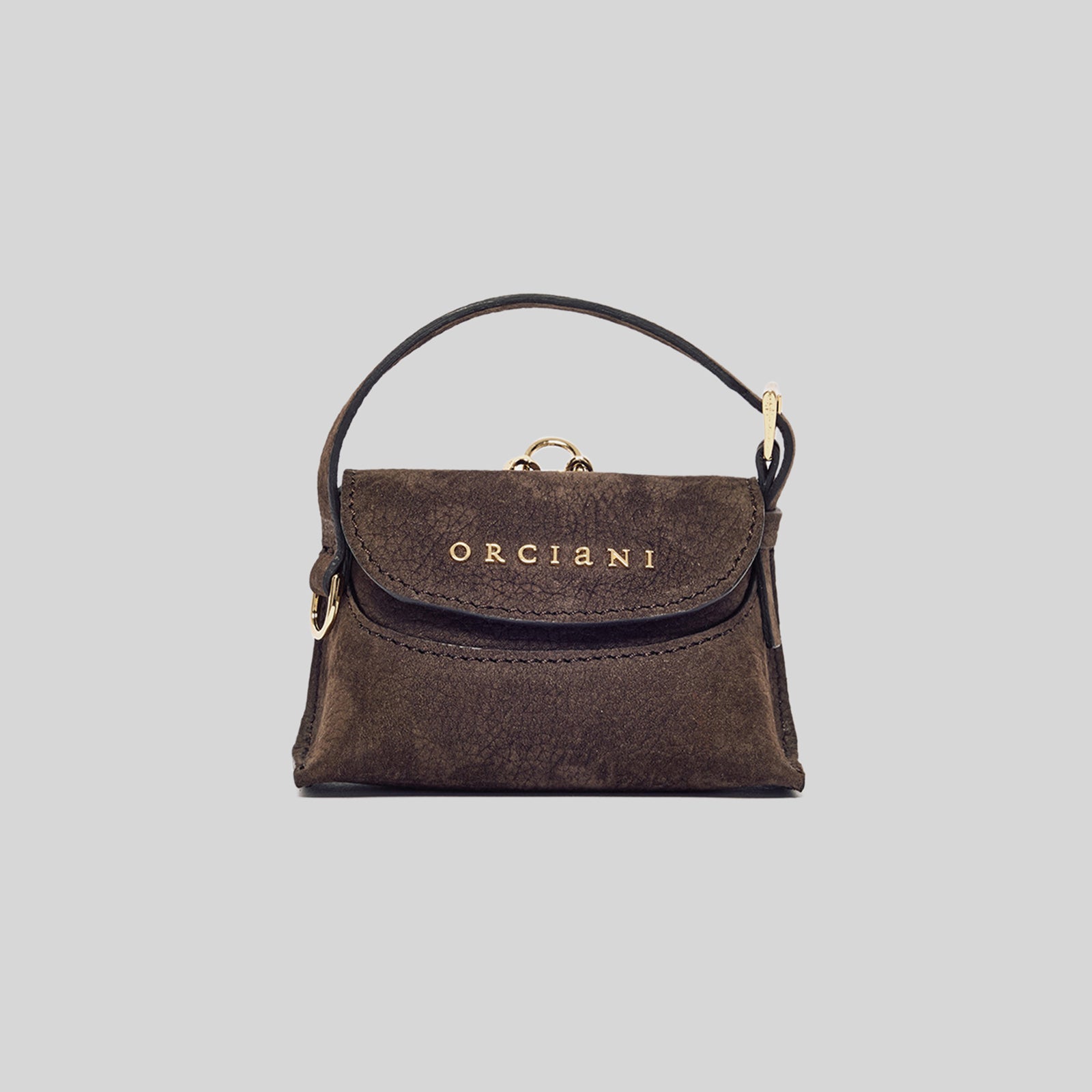 Orciani Charm Mini Nana In Nabuk Testa Di Moro Donna - 4