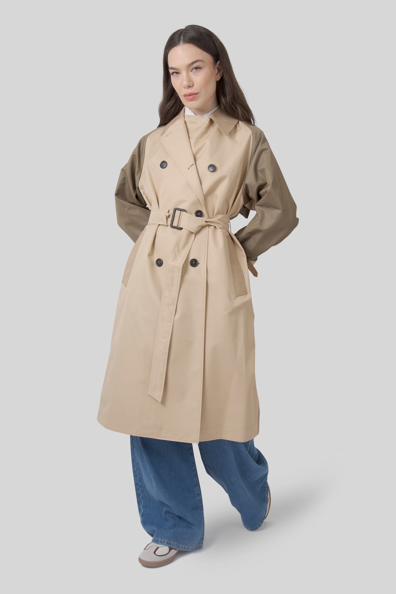 Canasta Reversible Trench Coat In Water-repellent Gabardine - 5