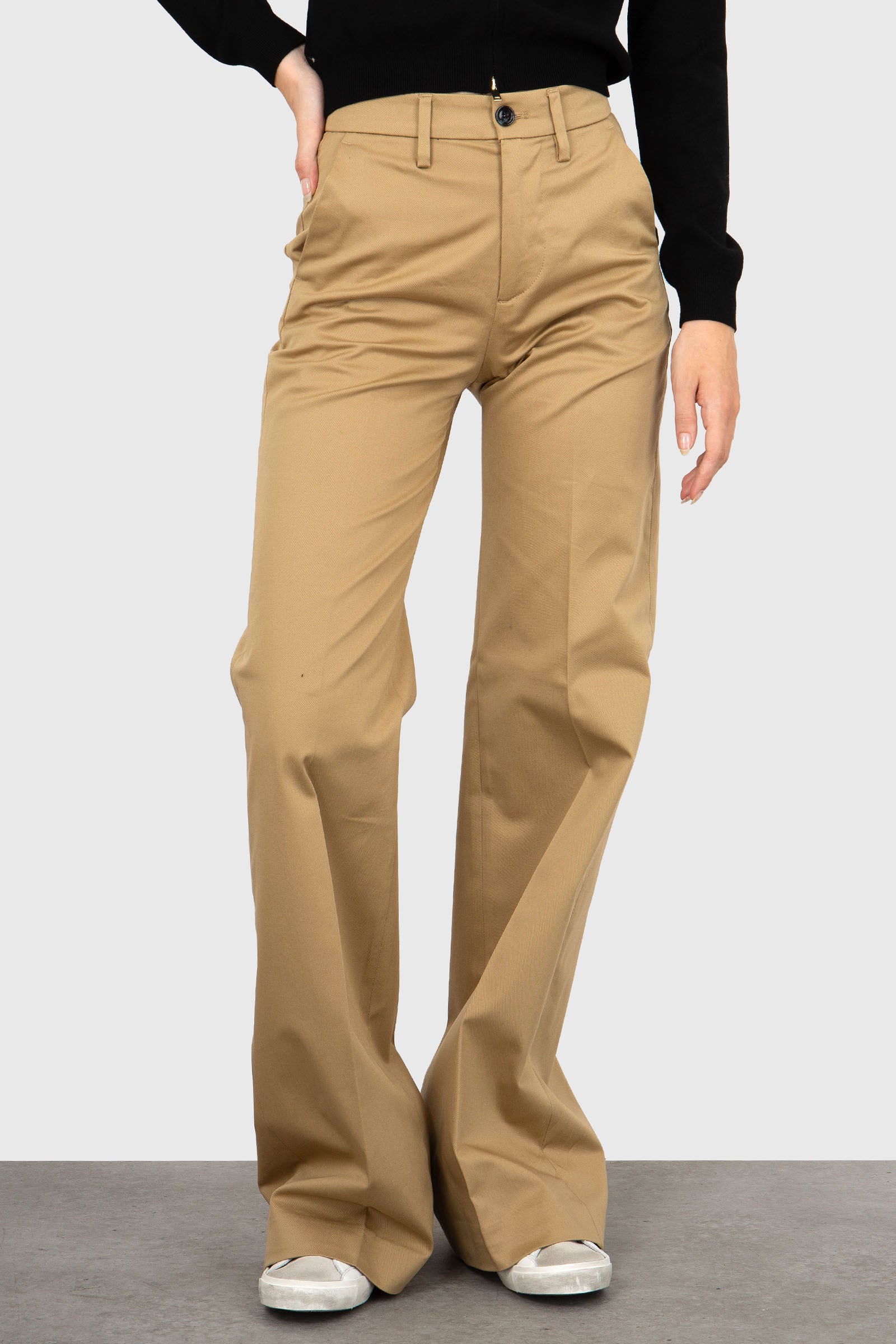 Department Five Pantalone Palazzo Misa Khaki Donna - 1