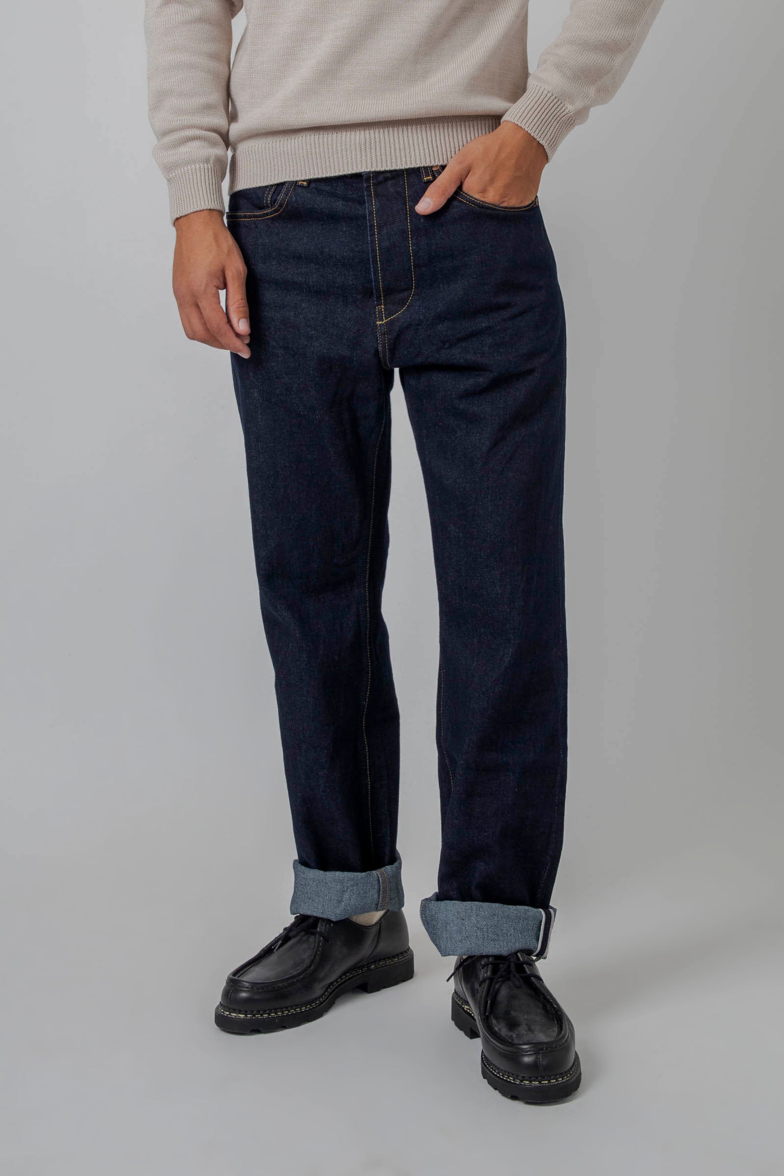 Tela Genova Jeans Rodolfo Blu Scuro Uomo - 5