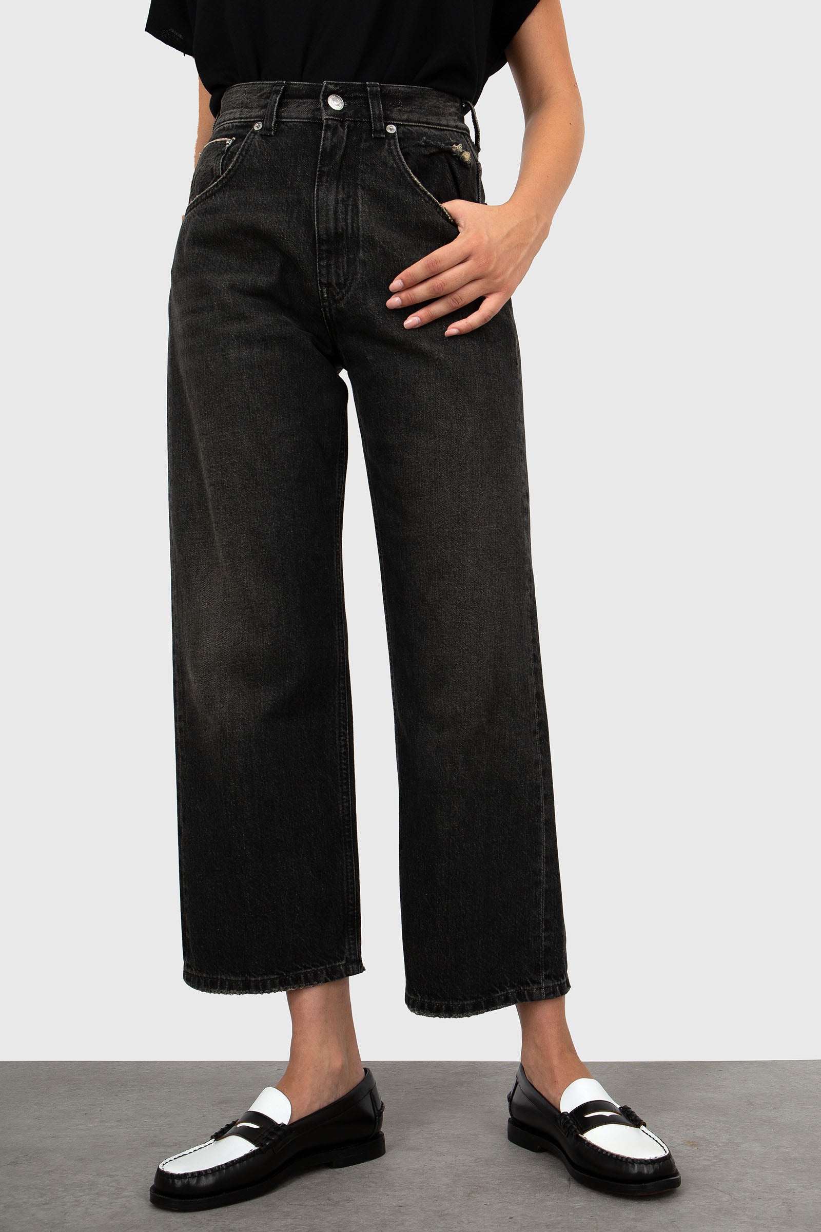 Grifoni Jeans Regular Uma Nero Donna - 1