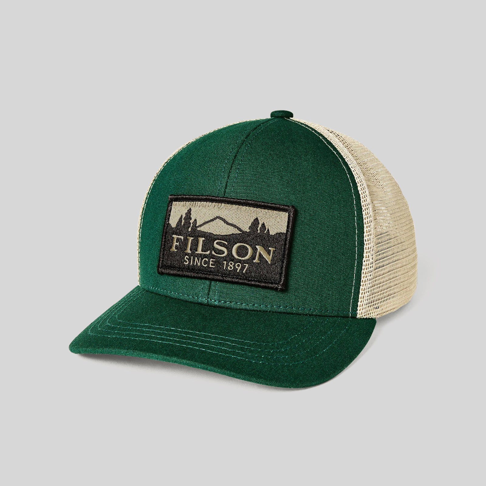 Filson Scenic Logger Mesh Cap Verde/beige Uomo - 4