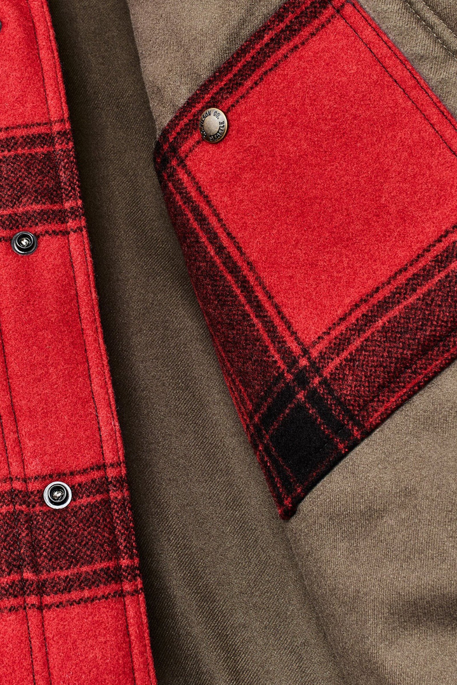 Filson Spokane Insulated Cruiser Nero/rosso Uomo - 5