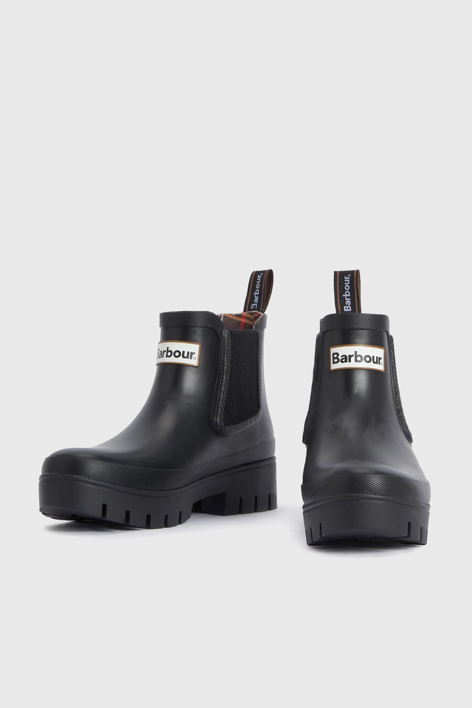 Barbour Chelsea Welly Boot Halton Nero Donna - 2