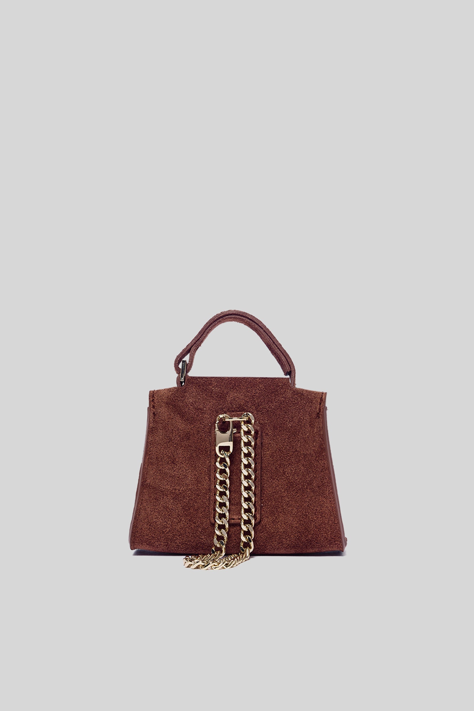 Orciani Charm Mini Sveva Peach In Suede Terra Di Siena Donna - 3