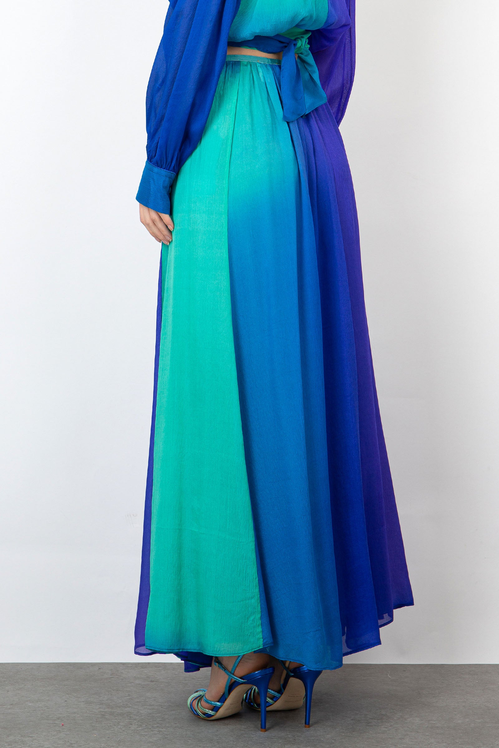 Forte Forte Multicolored Silk Crepon Skirt - 5